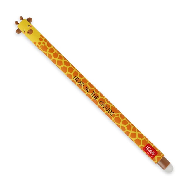 Produktbilde 1 for Erasable gel pen, Giraffe, svart, gelpenn med blekk som kan viskes ut