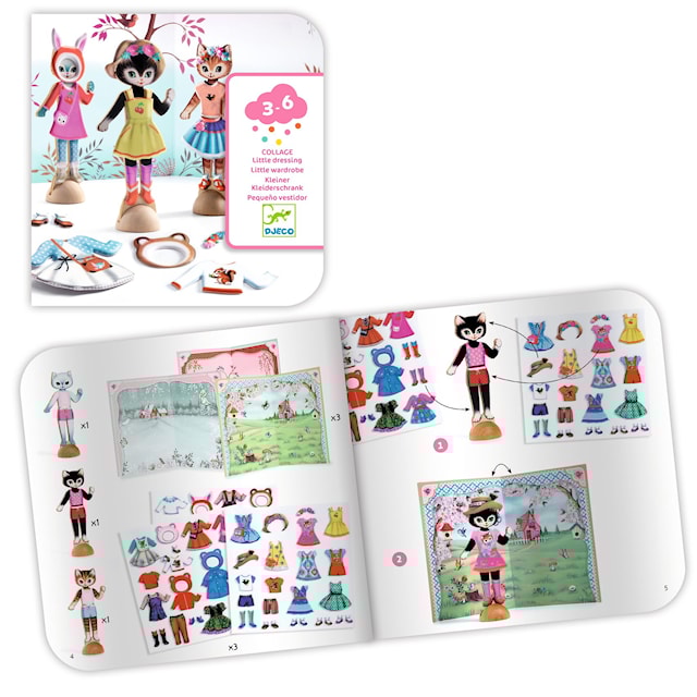 Produktbilde 2 for Klippefigurer Katter med avtagbare klistremerker Djeco