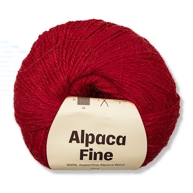 Alpaca Fine 50 g Red A319 Adlibris