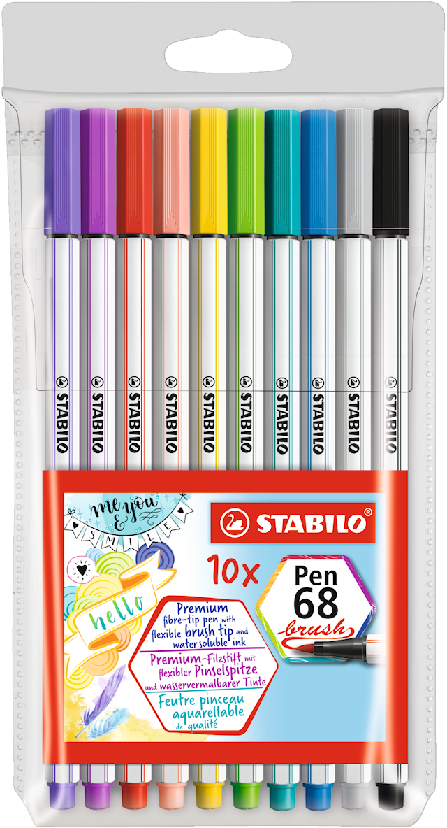 PenBrush 68 10/fp, Brushpen Vesi Stabilo