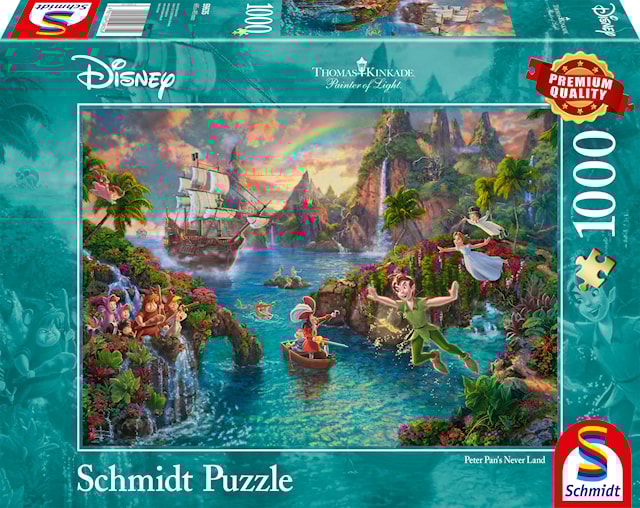 Produktbilde 1 for Disney Peter Pan Thomas Kinkade Puslespill 1000 brikker Schmidt