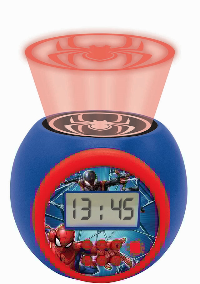 Produktbild 3 för Spiderman Väckarklocka med Timer och Projektor Lexibook