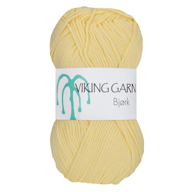 Bjørk 50 g vaaleankeltainen Viking Garn