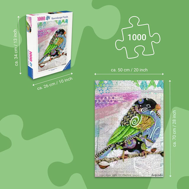 Produktbilde 4 for Swirly Bird 1000p Ravensburger