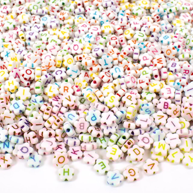 Bokstavspärlor Blommor 920-st Playbox