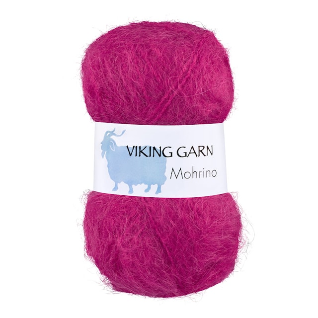 Mohrino Garn 50 g Hallonröd 565 Viking Garn