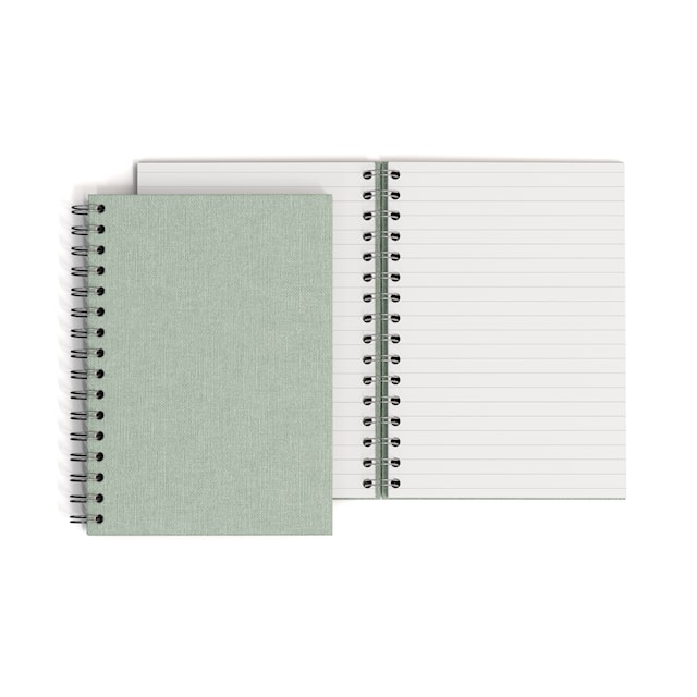 Produktbilde 3 for Notatbok A5 Linjert Soft Teal 90 Sider Bigso Box of Sweden