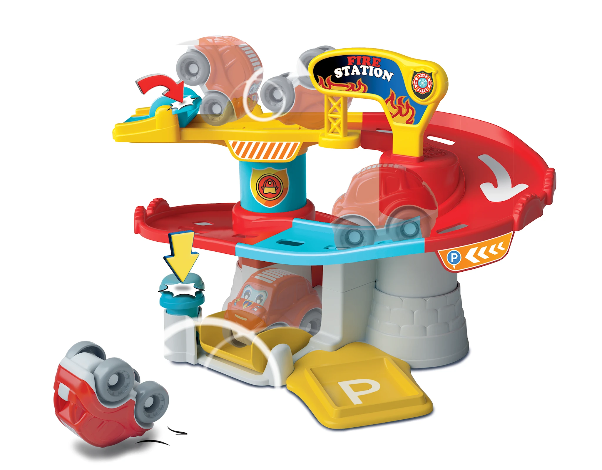 Produktbilde for Tumlende Biler Garasje (100 % Resirkulert) Clementoni