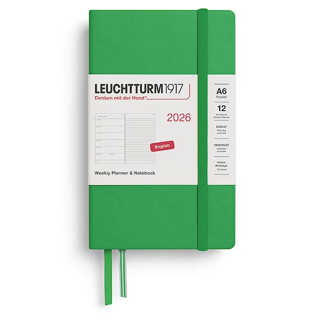 Weekly Planner & Notebook 2026 A6 Spring Leaf Leuchtturm1917