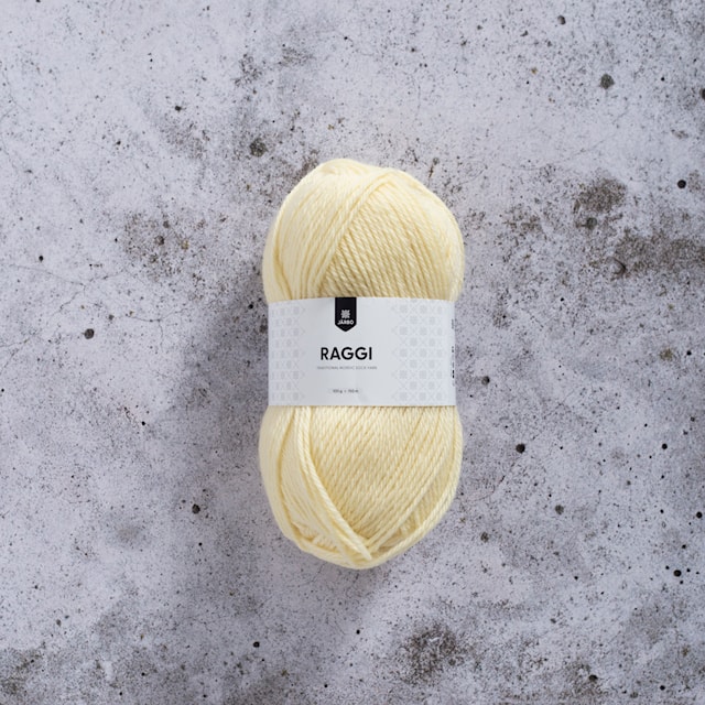 Raggi Garn Ullmiks 100 g Cloud Yellow Lounge 15175 Järbo