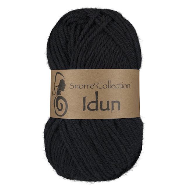 Idun Ull, Alpacka mix 50 gr svart 603, Viking Snorre