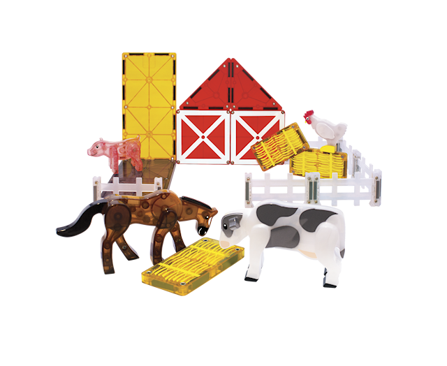 Produktbild 3 för Magna-Tiles Farm Animals, 25 bitar