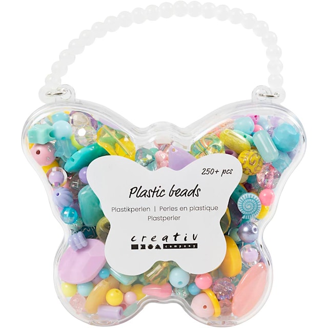 Pärlmix - Pastellpärlor i plast 250-p, Creativ Company