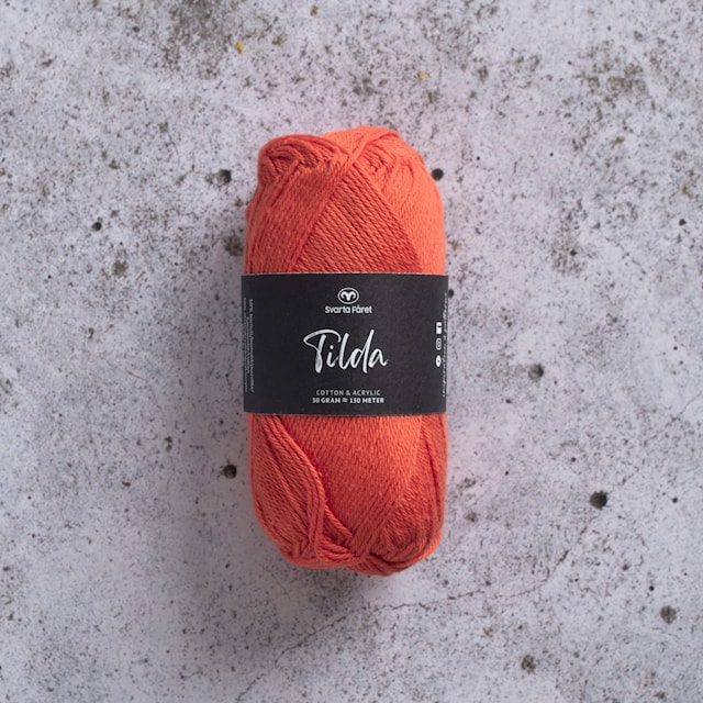 Tilda Lanka Puuvillasekoite 50 g Mandarin Svarta Fåret