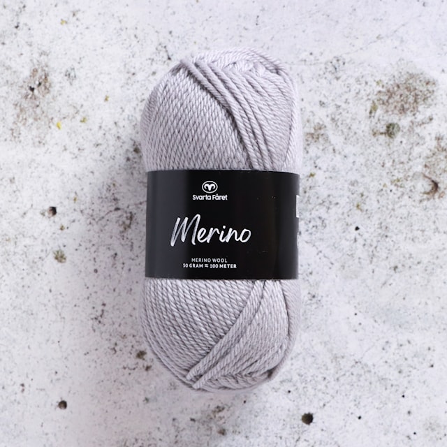 Produktbilde 1 for Merino 50g Grey Gigabyte (02) Svarta Fåret
