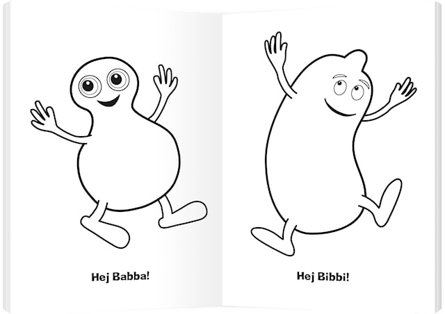 Produktbild 2 för Målarbok Babblarna "Min första målarbok" Kärnan