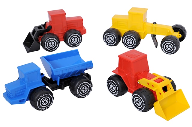 Plasto Työkone 4 kpl 17-20 cm