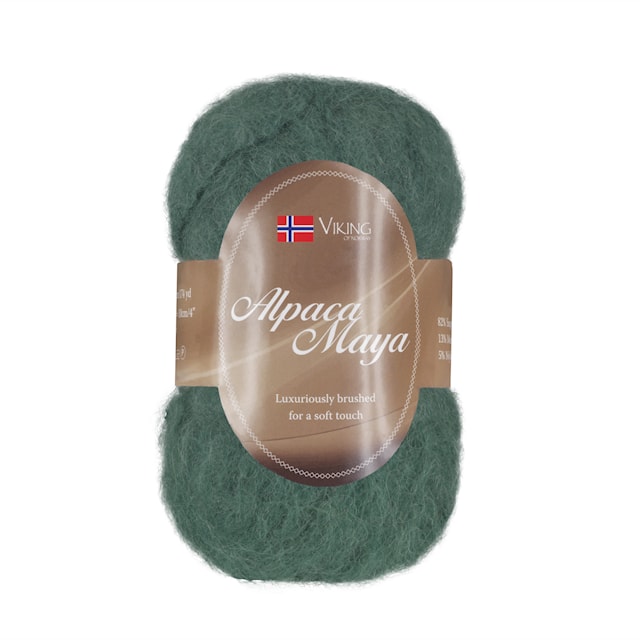 Alpaca Maya 50 g Grønn 732 Viking Garn