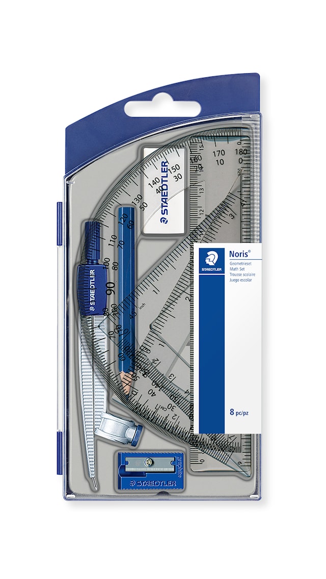 Geometriset med passare 8 delar Staedtler