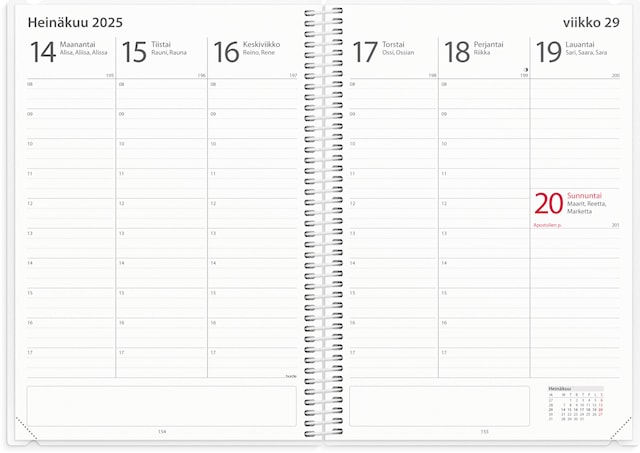 Tuotekuva 2 - Kalenteri 25/26 Opettajan tuntimuistio Burde