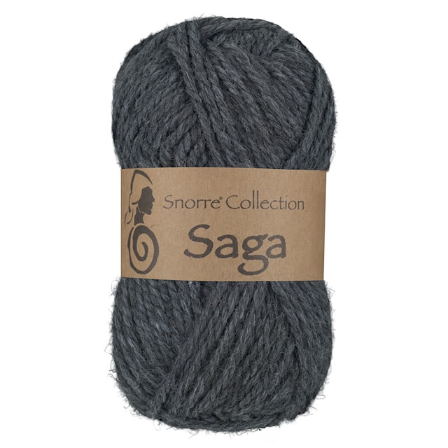 Saga Ull, Alpacka mix 50 gr Grå 415, Viking Snorre