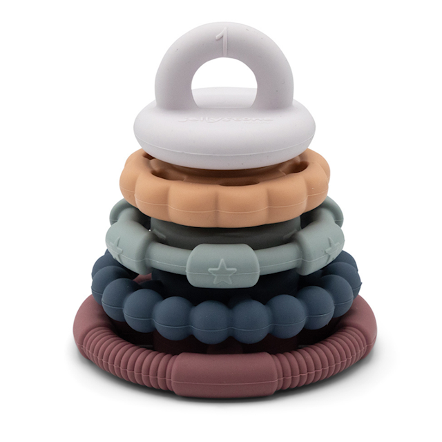 Produktbild 1 för Jellystone Designs Stapelleksak och Bitring Janod