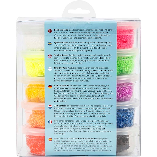 Produktbilde 5 for Foam Clay® , ass. farger, 10x35 g/ 1 pk.