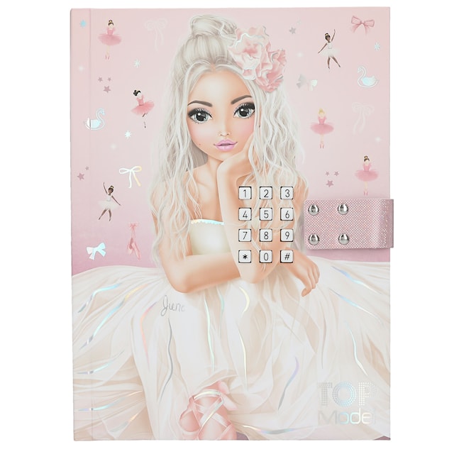 Produktbild 1 för Dagbok med kod & musik Balett TOPModel