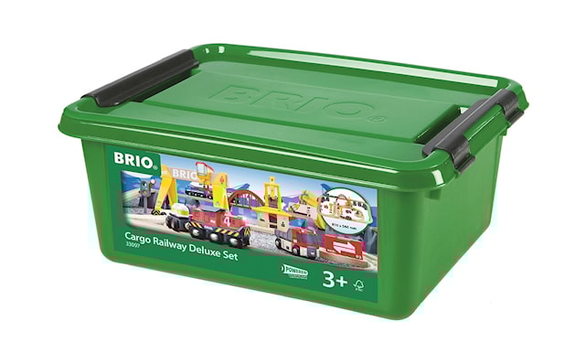 Produktbild 3 för Tågbana Frakt och järnvägsset Deluxe, Brio (33097)