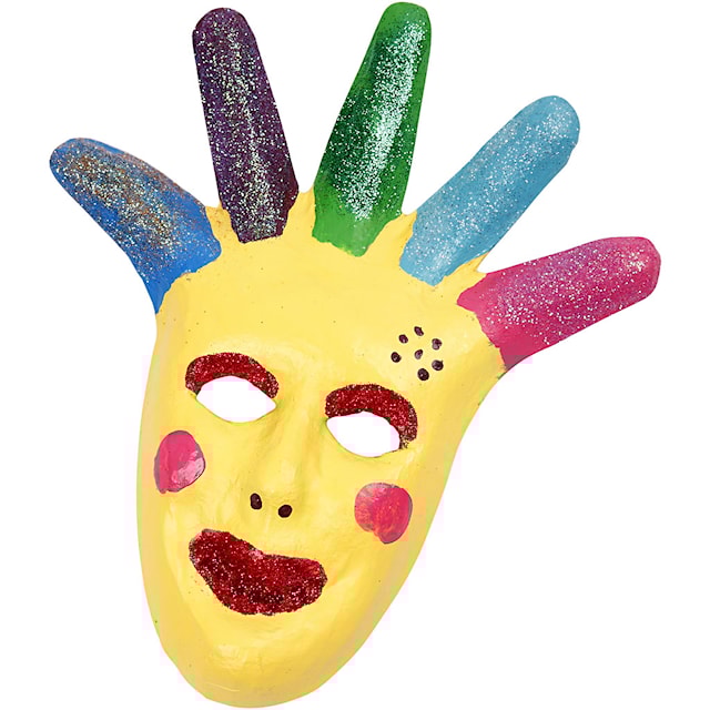 Produktbild 2 för Masker Halloween i Papier-Maché 6-pack