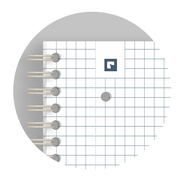 Produktbilde 4 for Notatbok Touch A4+ Rutet Sand Oxford