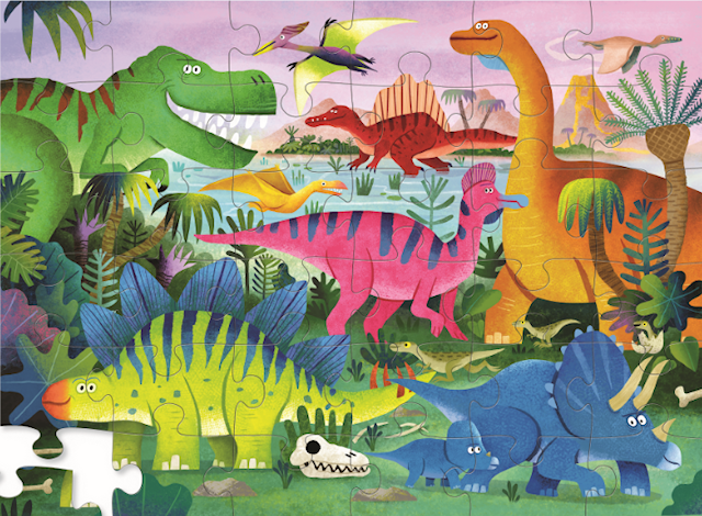 Tuotekuva 2 - Dino Land Pussel 36 bitar Crocodile Creek