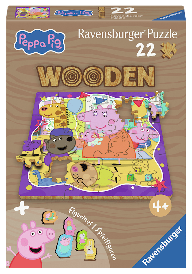 Tuotekuva 1 - WOODEN Peppa Pig 22p Ravensburger