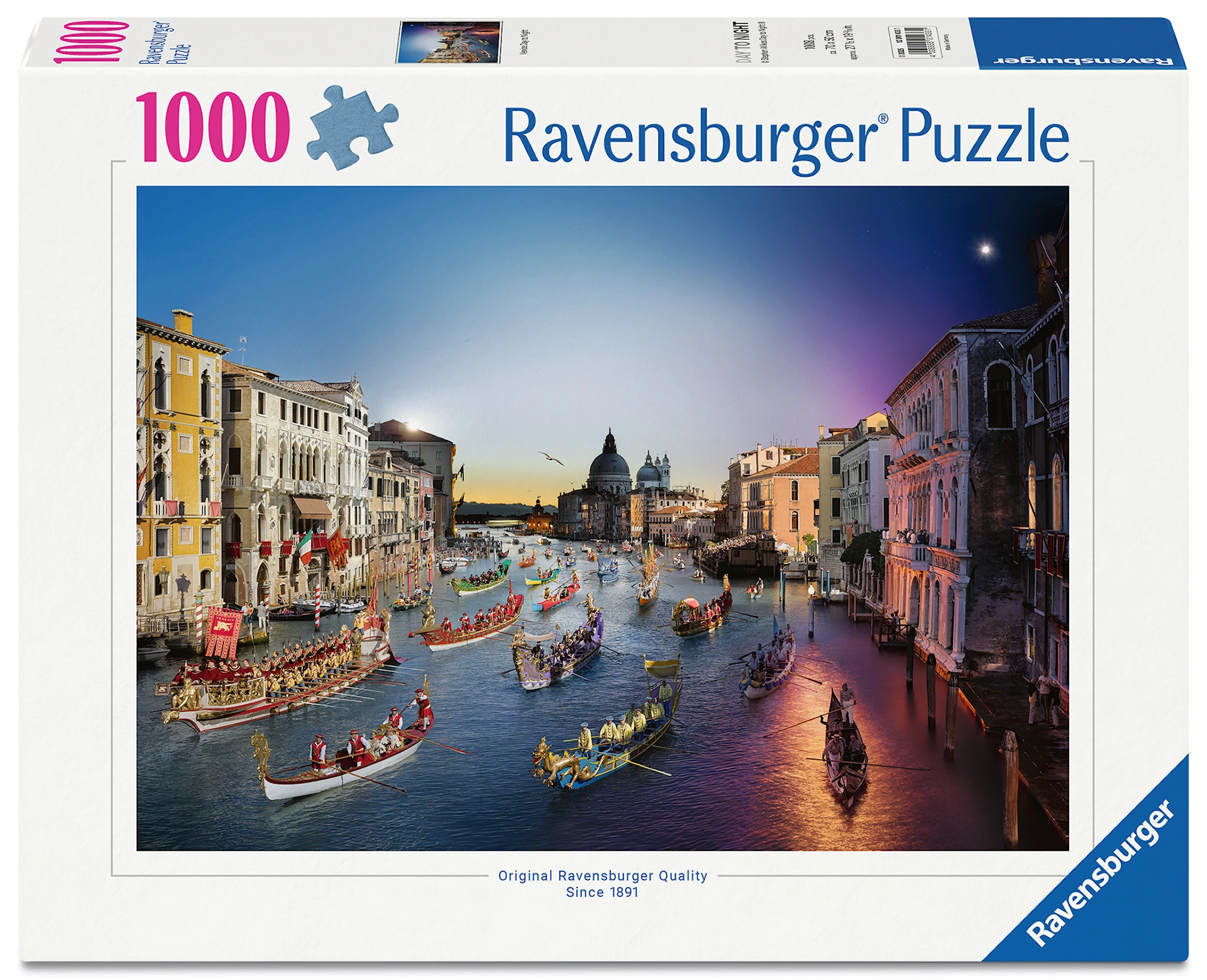 Produktbilde for Venezia dag til natt puslespill 1000 brikker, Ravensburger