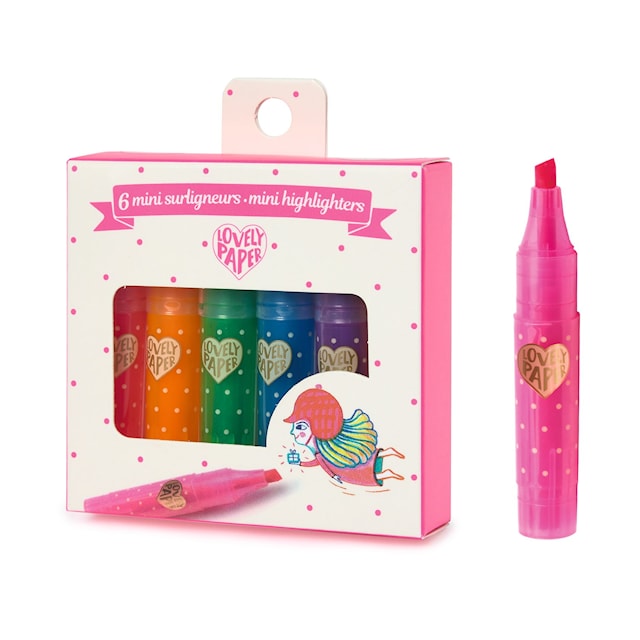 Tuotekuva 1 - Djeco Neon korostuskynäsetti 6 kpl