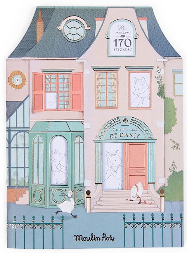 Produktbild 1 för Målarbok med Stickers - Dansskola Moulin Roty