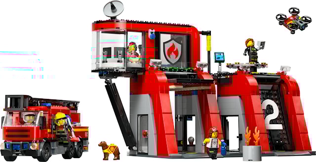 Produktbilde 2 for Brannstasjon med brannbil LEGO® City (60414)