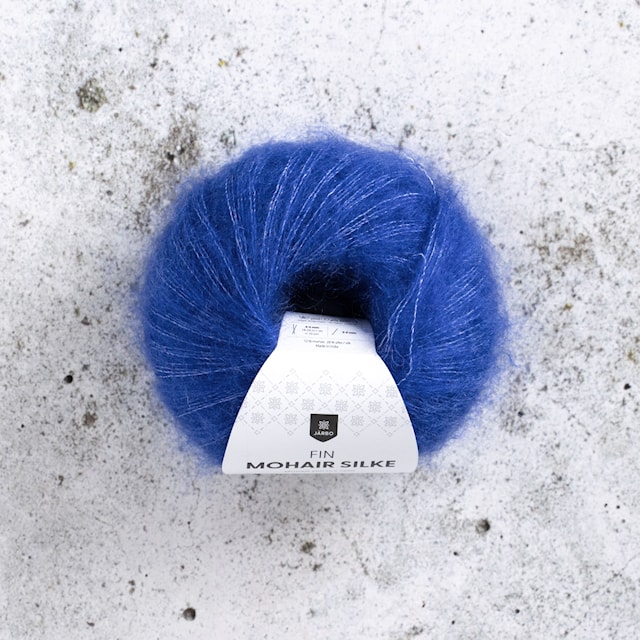 Fin Mohair Silk Lanka 25 g True Blue You 41 Järbo