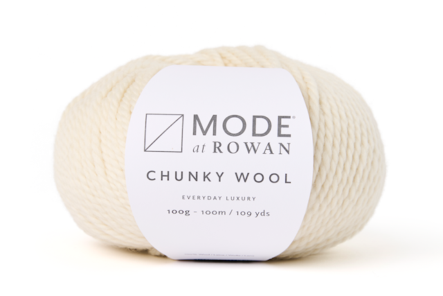 Chunky Wool, 100% ull 100 gr Ghost 014, Mode at Rowan