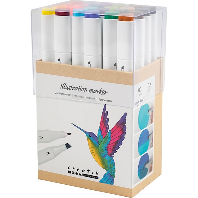 Produktbild 6 för Markers Tusch Dubbelspets 24-pack Creativ Company