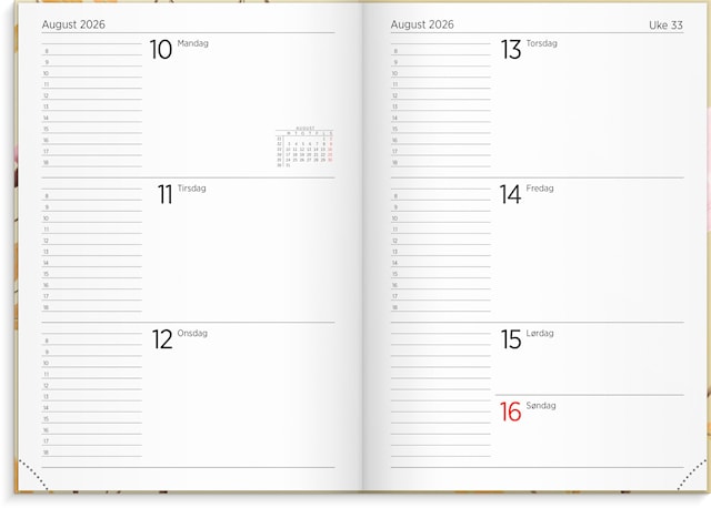 Produktbilde 2 for Ukekalender Leo 2026 A5 Romance GRIEG