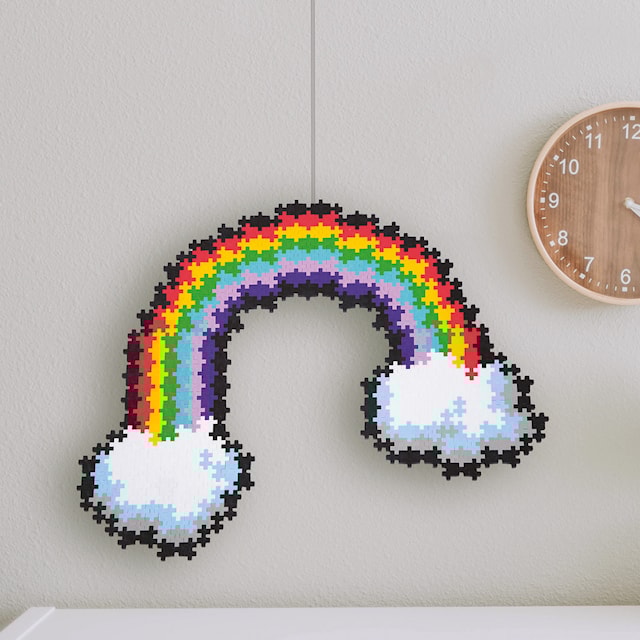 Tuotekuva 3 - Puzzle By Number Rainbow and Unicorn 500 palaa Plus-Plus