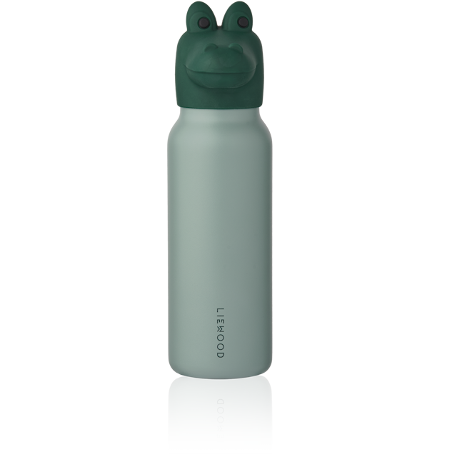 Produktbild 1 för Falk Vattenflaska med Krokodillock 350 ml Peppermint/Garden green Liewood