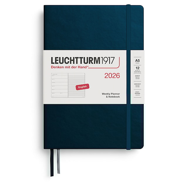 Weekly Planner & Notebook 2026 A5 Deep Sea Leuchtturm1917