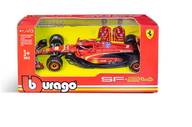 Produktbild 2 för Formel 1 Bil Ferrari 2024 Carlos Sainz 1:43 Bburago