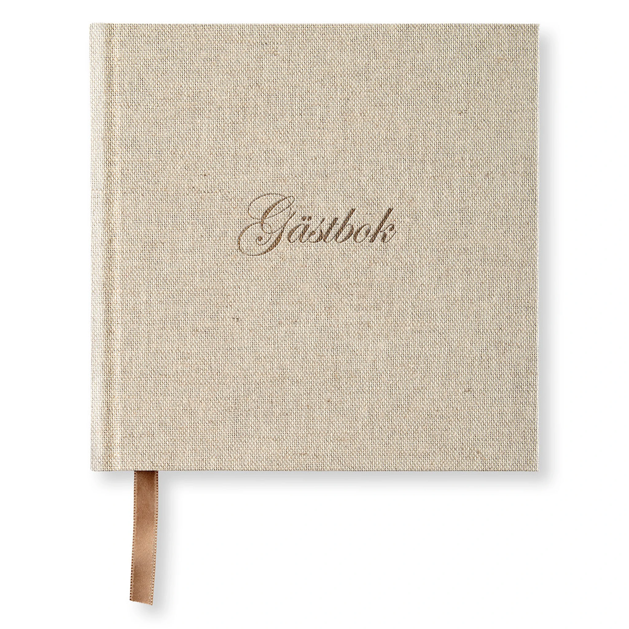 Produktbilde for Gjestebok 185 x 185 Rough Linen Paperstyle