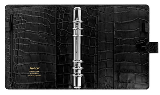 Produktbilde 2 for Systemkalender A5 Classic Croc Ebony Filofax