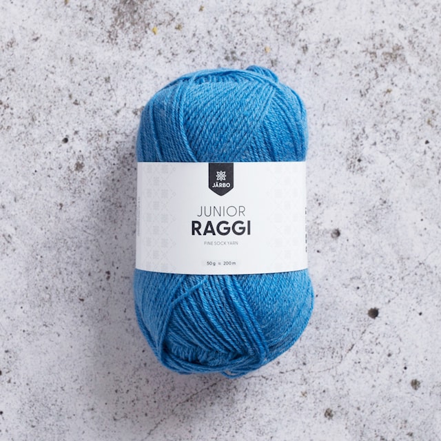 Produktbild 1 för Junior Raggi Garn Ullmix 50 g Cornflower Blue Järbo