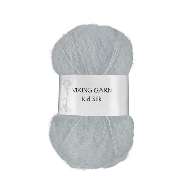 Kid/Silk Garn 25 g Pärlgrå 312 Viking Garn