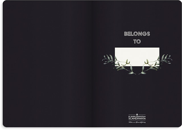 Produktbilde 4 for Notatbok A5 Blomst Deluxe, Linjert, Burde